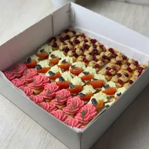 Бокс крекеры  48 шт: 3 вкуса