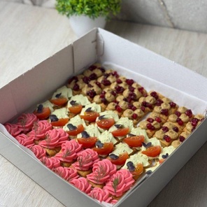 Бокс крекеры 48 шт: 3 вкуса